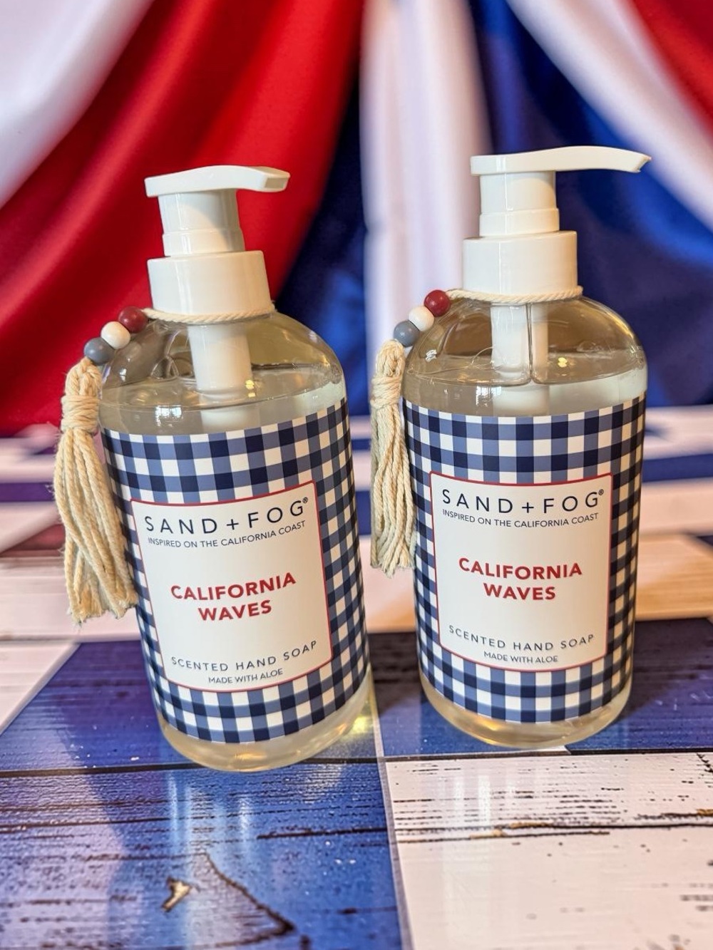Sand + Fog NWT Qty of 2 California Waves Scented Hand Soap 20 Fl Oz Each